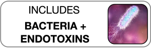 INCLUDES BACTERIA + ENDOTOXINS